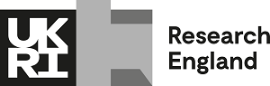 United Kingdom Research and Innovation (UKRI): Research England logo.